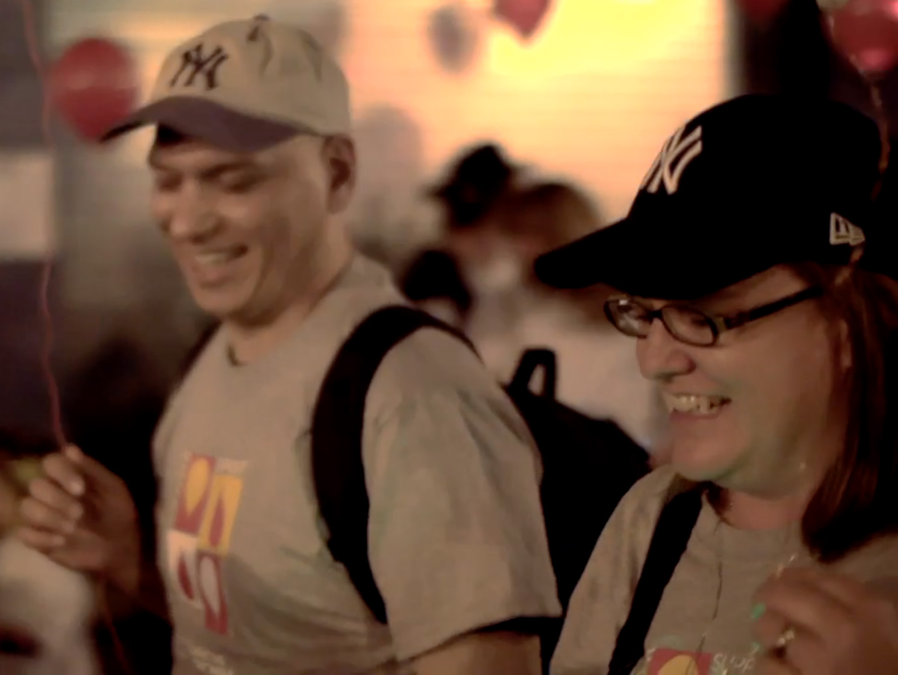 My teammate Sue and I at our first Light the Night in 2013
